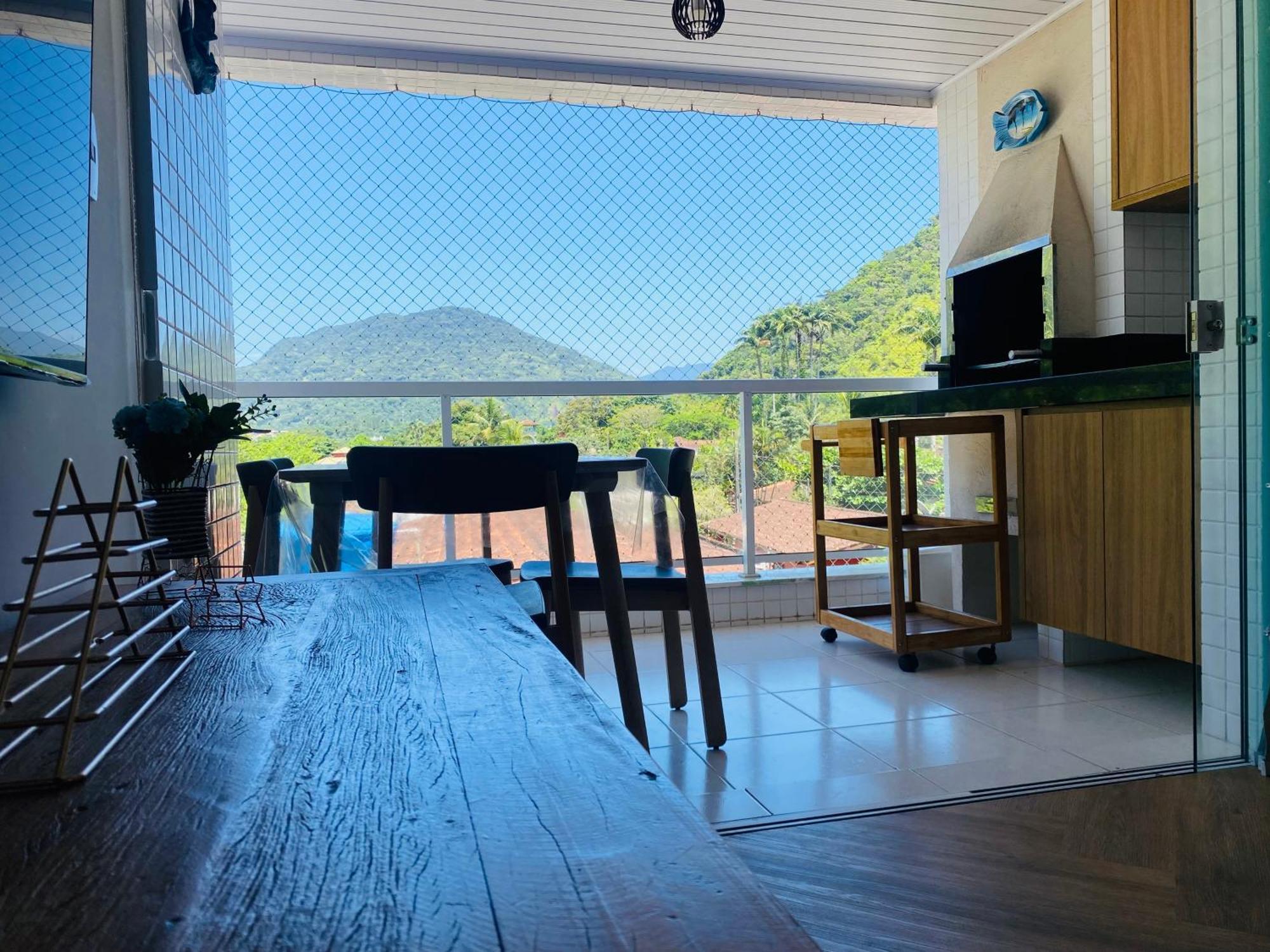 Apto Com Ar-Cond E Piscina A 100 M Praia Da Enseada Ubatuba Exterior foto